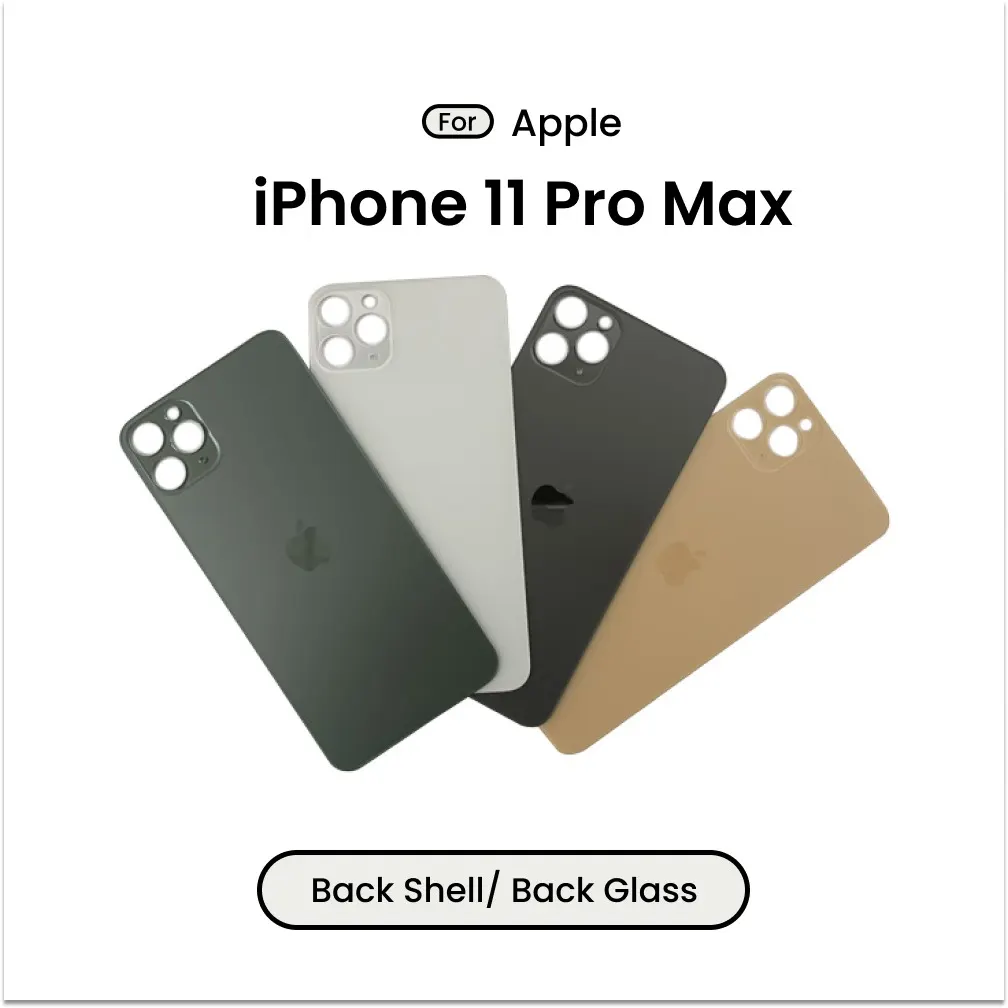 IPhone 11 Pro Max Back Shell/ Back Glass Replacement Prat Replacement Parts Price in Bangladesh - Mobile.com.bd