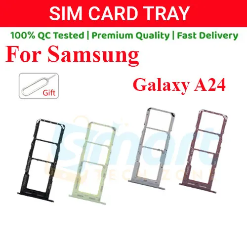 Samsung Galaxy A24 Sim Tray Micro SD Card Slot with Sim Ejector Pin Replacement Part Replacement Parts Price in Bangladesh - Mobile.com.bd