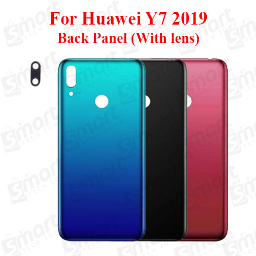 Huawei Y7 2019 Back Panel/Backshell/ Casing +Camera Lens+ Side Buttion With Logo
