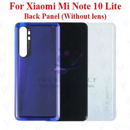 Xiaomi Mi Note 10 Lite Back Panel/Backshell/ Casing With Logo Replacement Parts Price in Bangladesh - Mobile.com.bd
