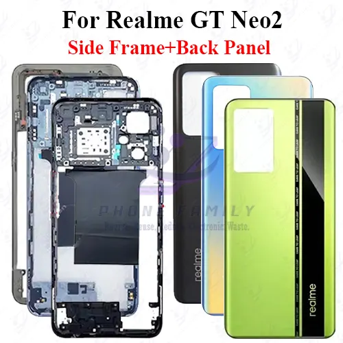 Realme GT Neo2 Full Body Housing ( Side Frame + Back Panel Without Camera Glass Replacement Parts Price in Bangladesh - Mobile.com.bd
