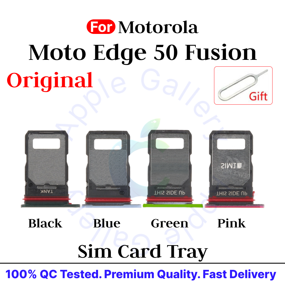 Motorola Moto Edge 50 Fusion Sim Card Tray Holder Sim Adapto Replacement Parts