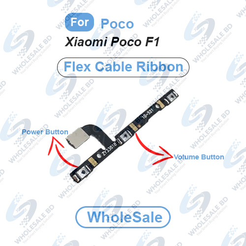 Xiaomi Poco F1 Power On/Off Switch Button Side Volume Up Down Buttons Flex Cable
