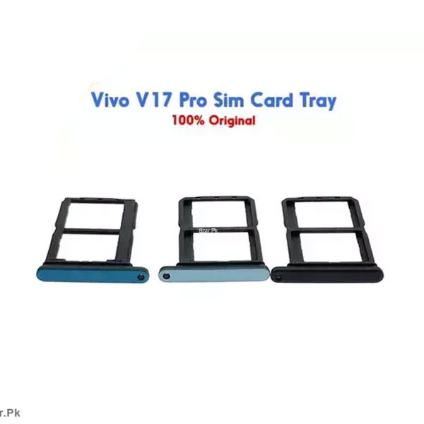 Vivo V17 Pro Sim Tray Micro SD Card Slot with Sim Ejector Pin Replacement Part