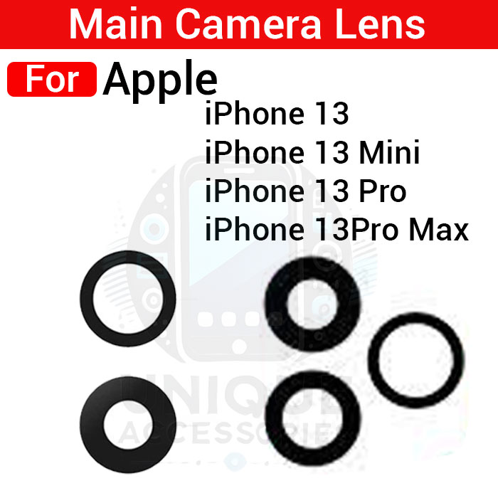 Camera Main Glass Lens for Apple iPhone 13 13 Mini 13 Pro 13 Pro Max Replacement