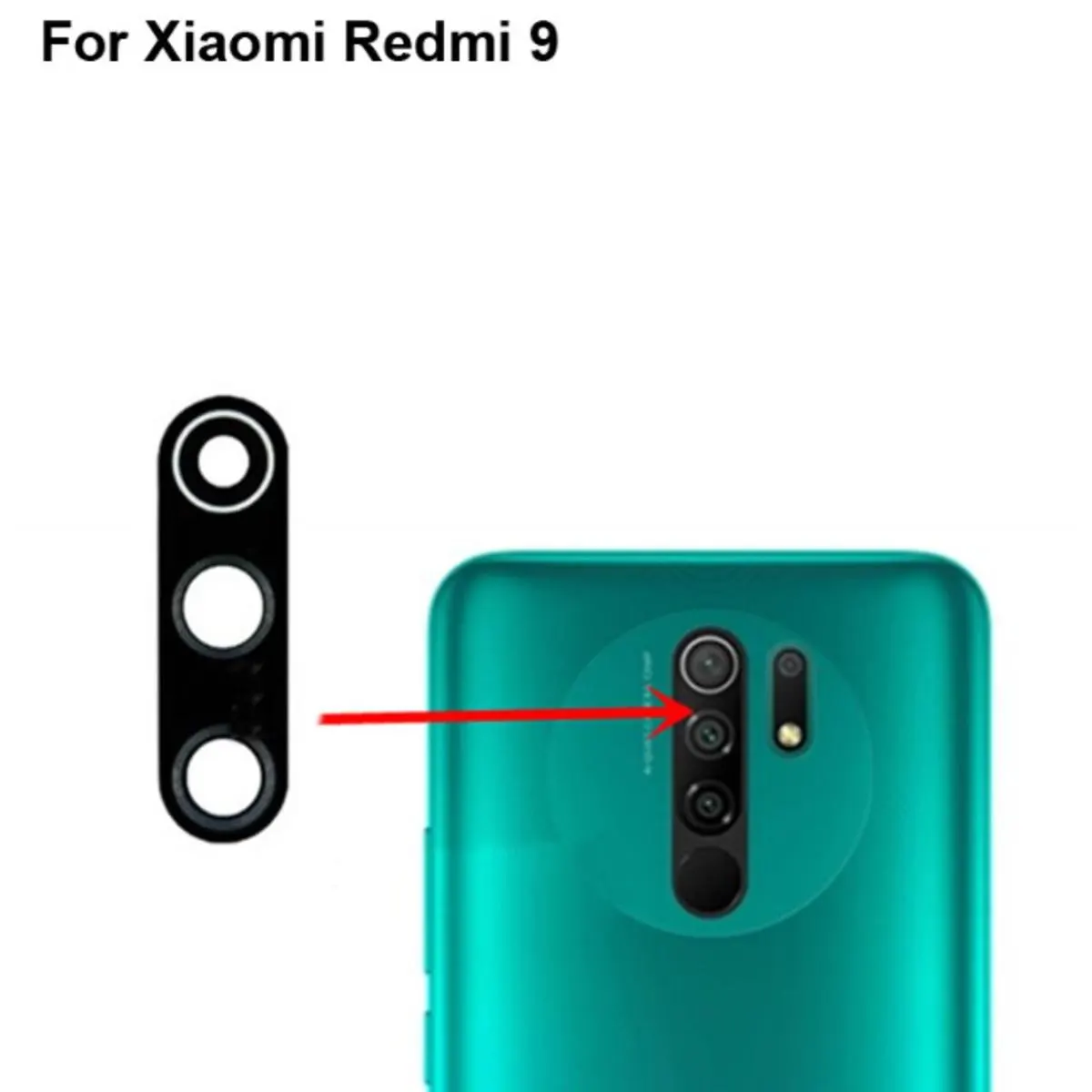 Xiaomi Redmi 9 Camera Main Glass Replacement Glass Slide, Glass Replacement Replace Replacement Parts Price in Bangladesh - Mobile.com.bd