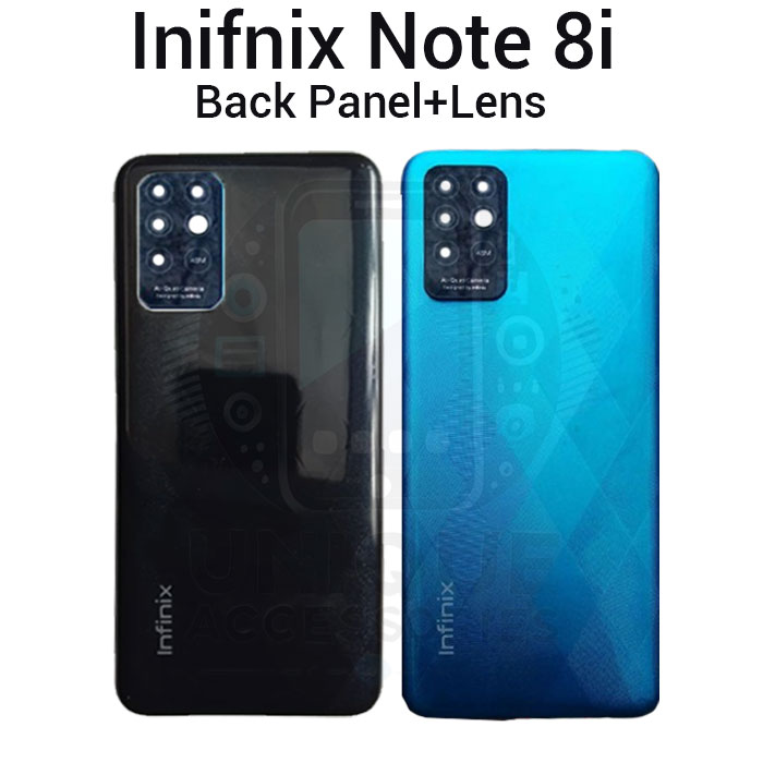 Infinix Note 8i X683 Back Panel/Backshell/ Casing + With Camera Lens + Side Buttons