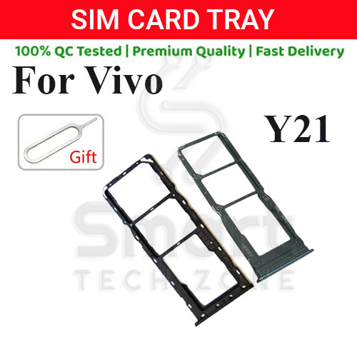 Vivo Y21 Sim Tray Micro SD Card Slot with Sim Ejector Pin Replacement Part