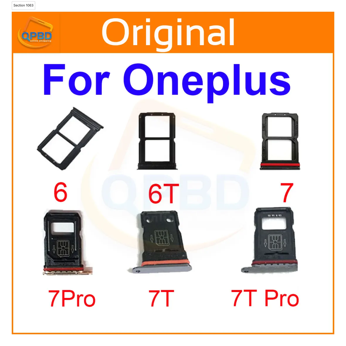OnePlus 6/6T,OnePlus 7/7Pro,7T/7T Pro Single / Dual Nano Sim Card Tray Holder Sim Replacement Parts Price in Bangladesh - Mobile.com.bd