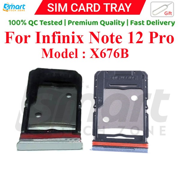 Infinix Note 12 Pro Sim Tray Micro SD Card Slot with Sim Ejector Pin Replacement