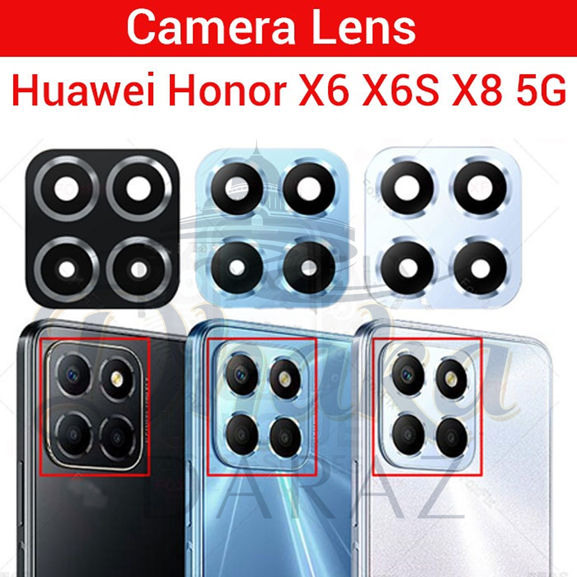 Huawei Honor X6 X6S X8 5G Camera Main Glass Lens Replacement Part
