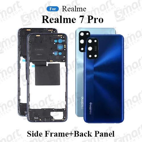 Realme 7 Pro Full Body Housing ( Side Frame + Back Panel With Camera Glass Replacement Parts Price in Bangladesh - Mobile.com.bd
