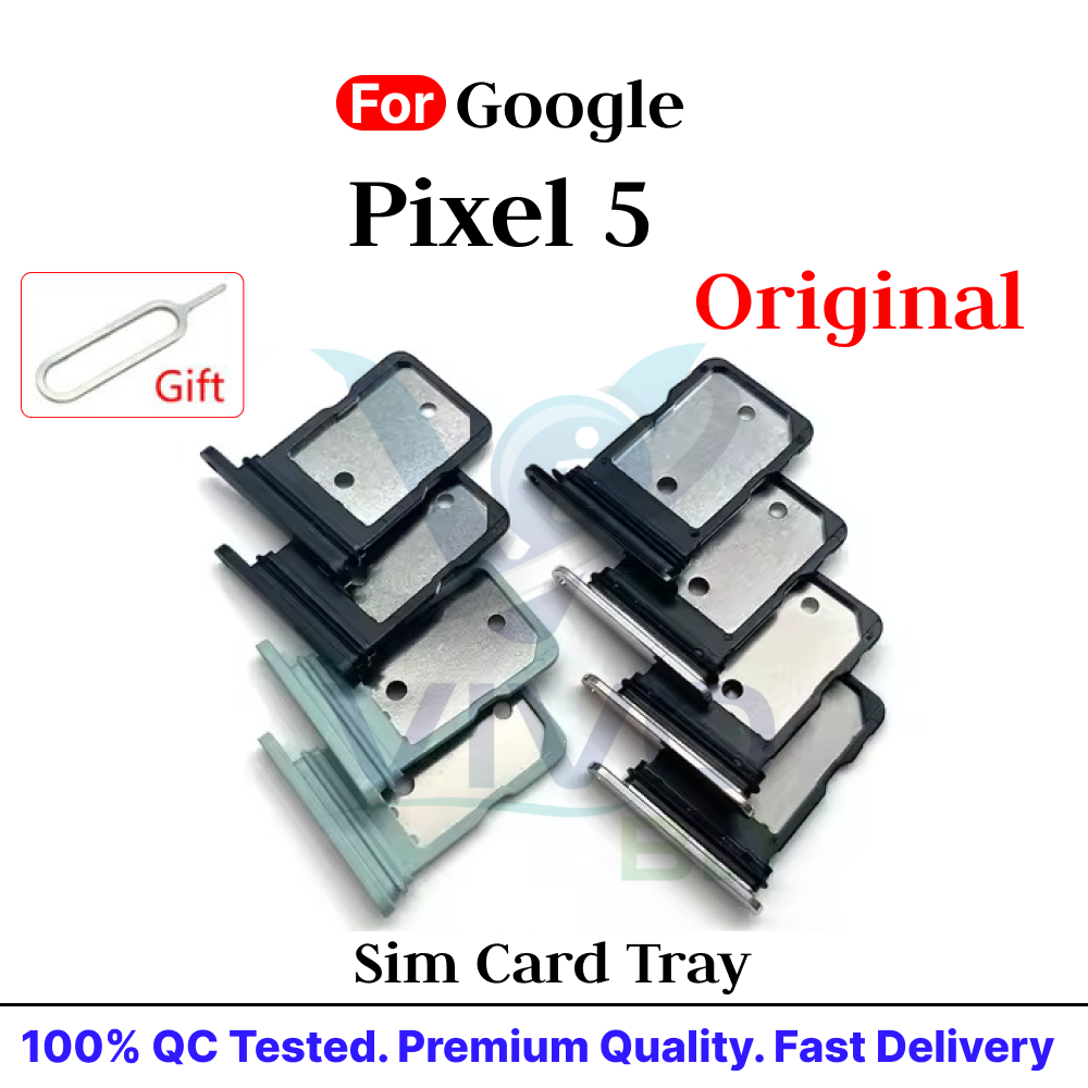 Google Pixel 5 SIM Card Tray Holder with Sim Ejector Pin Replacement Parts
