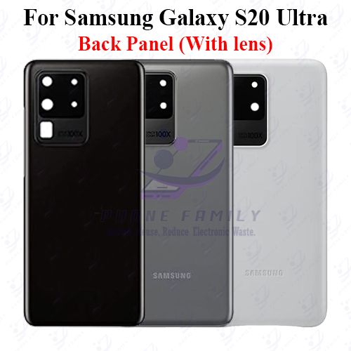 Samsung Galaxy S20 Ultra Back Panel/Backshell/ Casing +Camera Lens With Logo