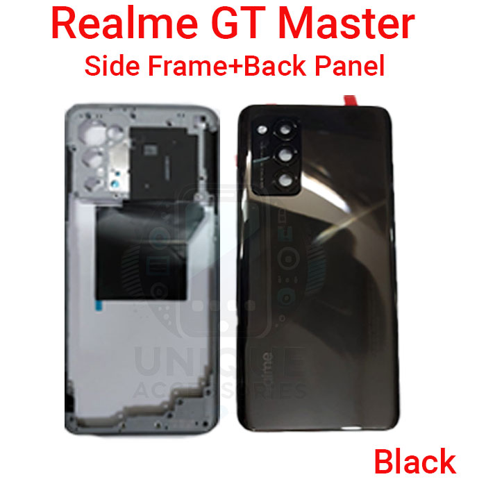 Realme GT Master Side Frame + Back Panel Housing + Camera Glass Back Shell