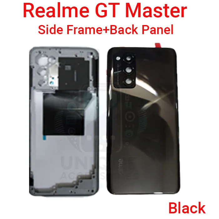 Realme GT Master Side Frame + Back Panel Housing + Camera Glass Back Shell Replacement Parts Price in Bangladesh - Mobile.com.bd