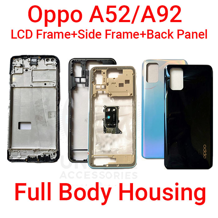 Oppo A52 A92 Full Body Housing With Camera Glass