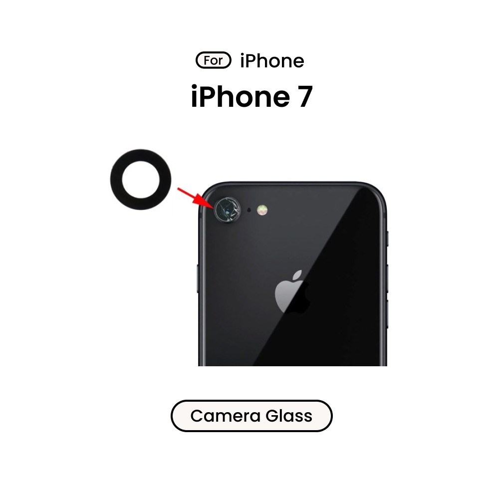 IPhone 7, iPhone 8 Back Main Camera Glass, Not Protector Replacement Parts