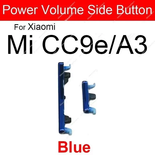 Xiaomi Mi A3 CC9E MiA3 Power Button ON Off Volume Up Down Side Button Key Repair Replacement Parts Price in Bangladesh - Mobile.com.bd