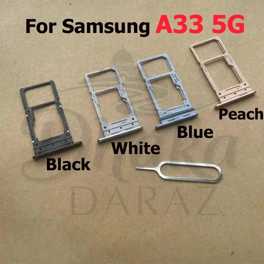 Samsung Galaxy A33 5G Dual Sim Tray Micro SD Card Slot with Sim Ejector Pin Replacement Parts Price in Bangladesh - Mobile.com.bd