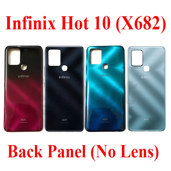 Infinix Hot 10 (X682) Back Panel/Backshell/ Casing + Without Camera Lens + Side