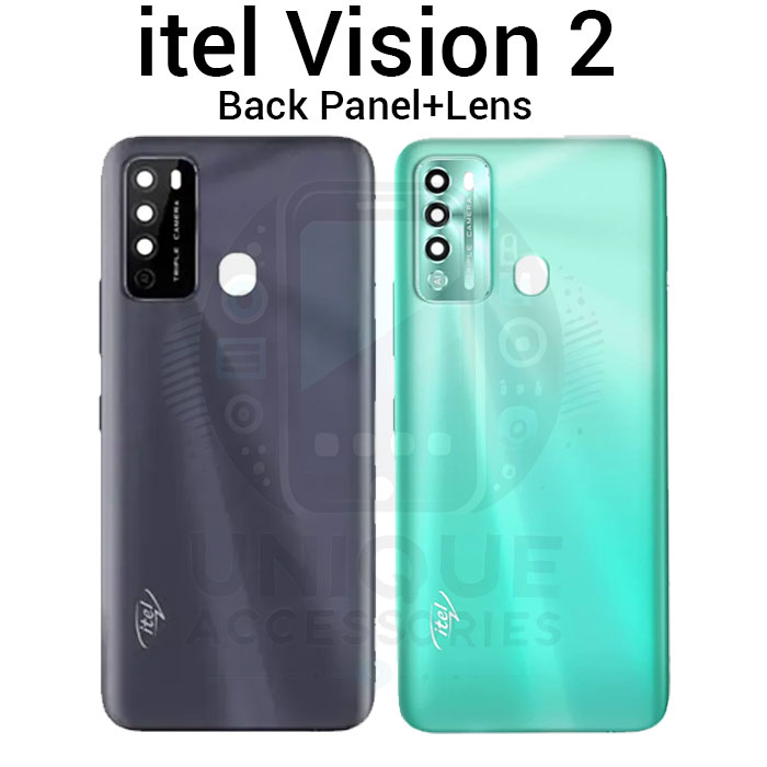 Itel Vision 2 Back Panel/Backshell/ Casing + Without Camera Lens + Side Buttons With