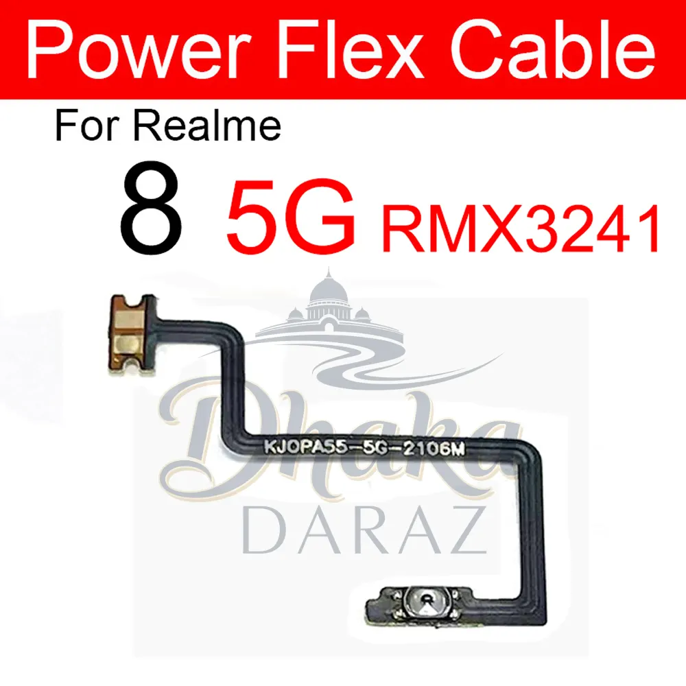 Realme 8 5G Power and Volume Button Flex Cable Ribbon Replacement Repair Replacement Parts Price in Bangladesh - Mobile.com.bd