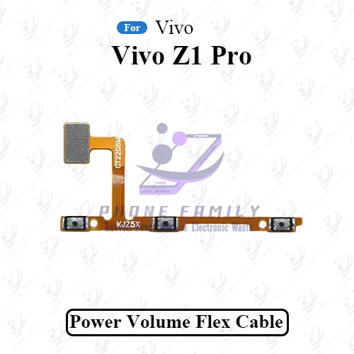 Vivo Z1 Pro Volume Power Flex Cable On Off Power Volume Switch Side Button Flex Replacement Parts Price in Bangladesh - Mobile.com.bd