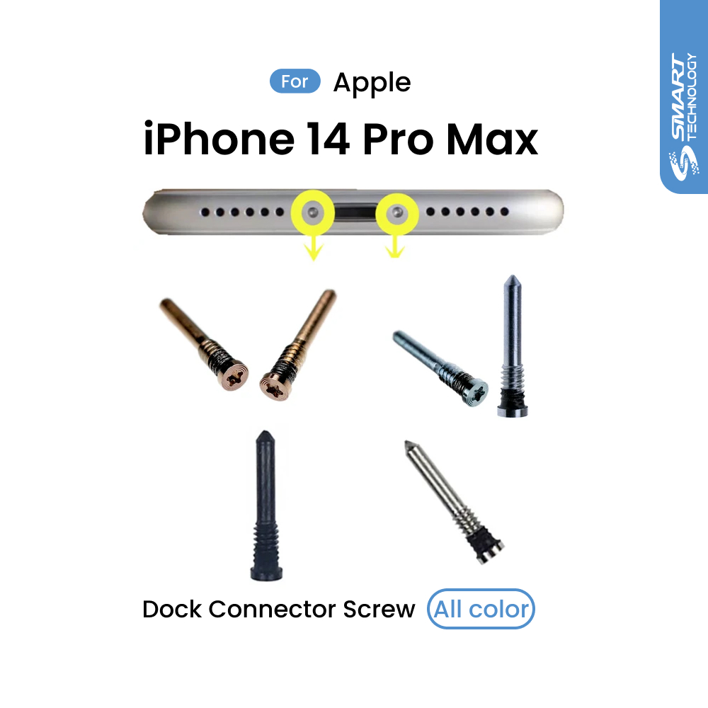 2 pc Dock Connector Screw For iPhone 14 Pro Max