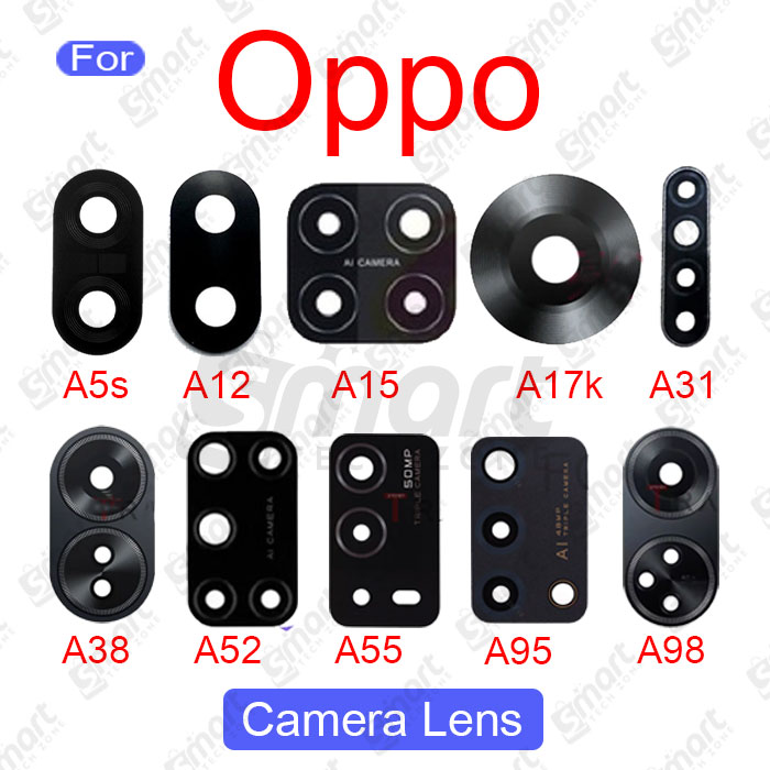 Camera Main Glass Lens for Oppo A5s A12 A15 A17k A31 2020 A38 A52 2020 A55 A95 A98