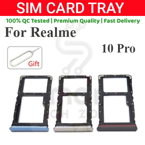 Realme 10 Pro Sim Tray Micro SD Card Slot with Sim Ejector Pin Replacement Part