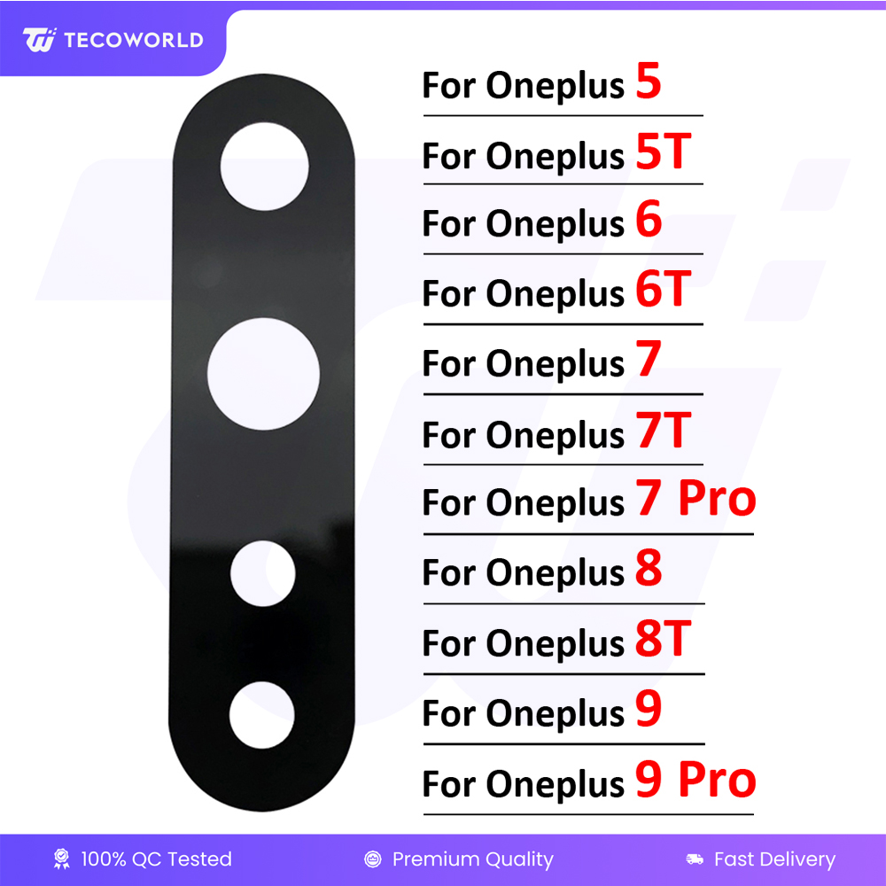 Main Camera Glass For OnePlus 5/5T/6/6T/7/7T/7Pro/7T Pro/8/8T/8Pro/9/9Pro/Nord/Nord