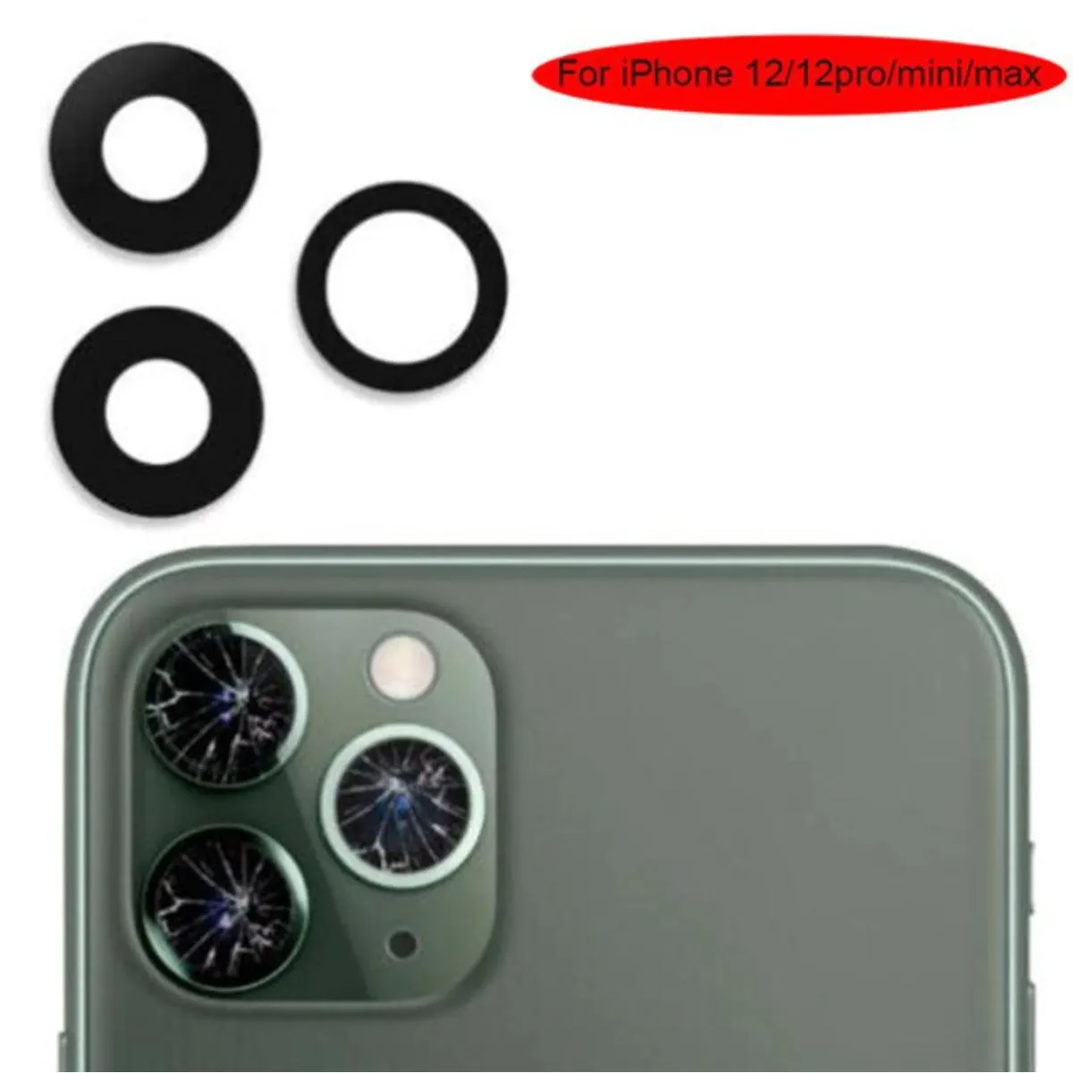 IPhone 12 Pro Max Camera Main Glass Replacement Glass Slide, Glass Replacement Replacement Parts Price in Bangladesh - Mobile.com.bd