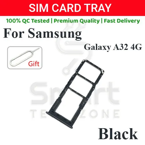 Samsung Galaxy A32 4G Sim Tray Micro SD Card Slot with Sim Ejector Pin Replacement Replacement Parts Price in Bangladesh - Mobile.com.bd