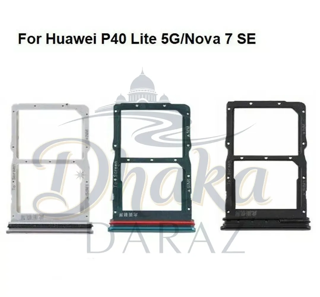 Huawei P40 Lite 5G/Huawei Nova 7 SE Sim Tray Micro SD Card Slot with Sim Ejector Pin Sim Trays & Ejector Pins Price in Bangladesh - Mobile.com.bd