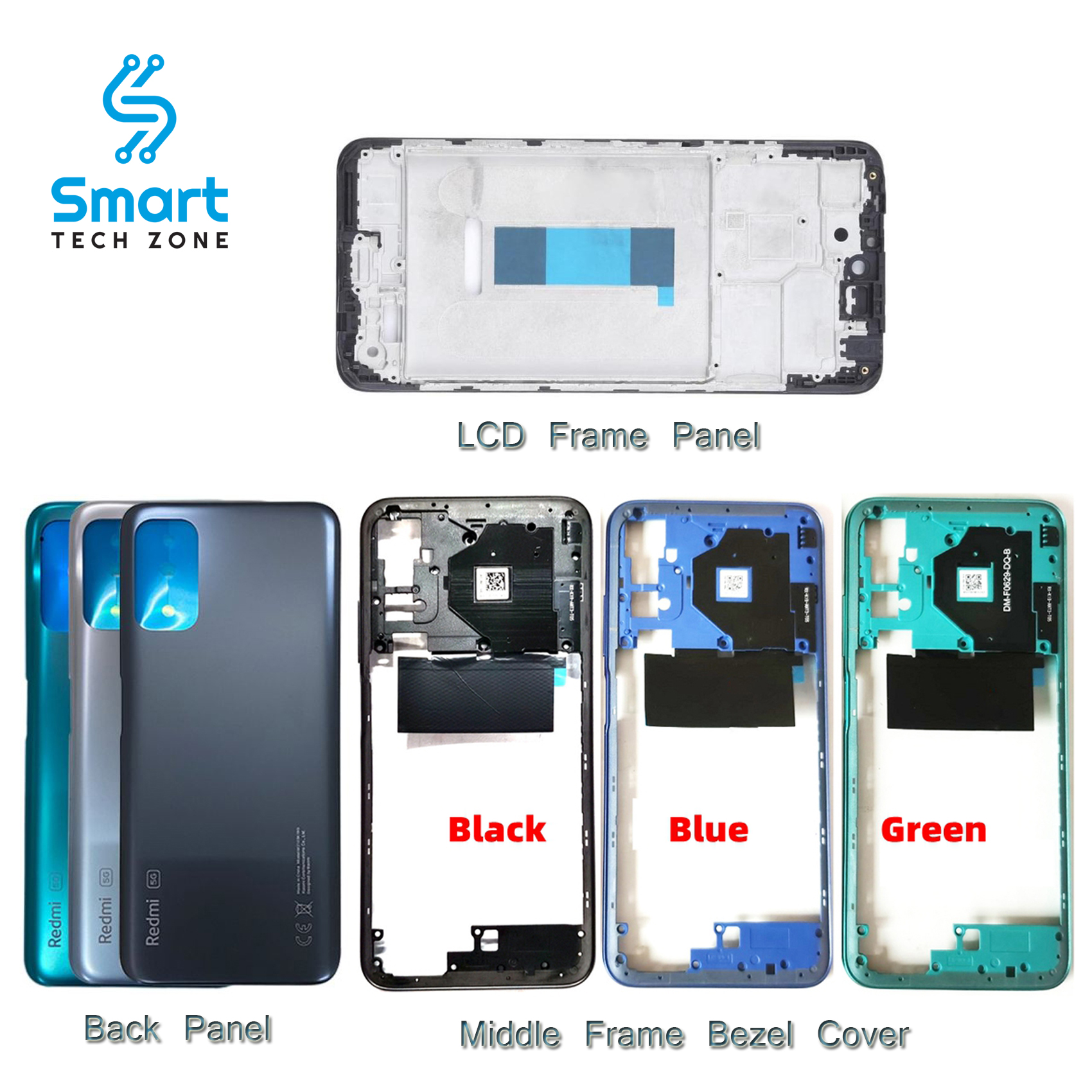 Full Body Housing for Xiaomi Redmi Note 10 5G M2103K19G, M2103K19C