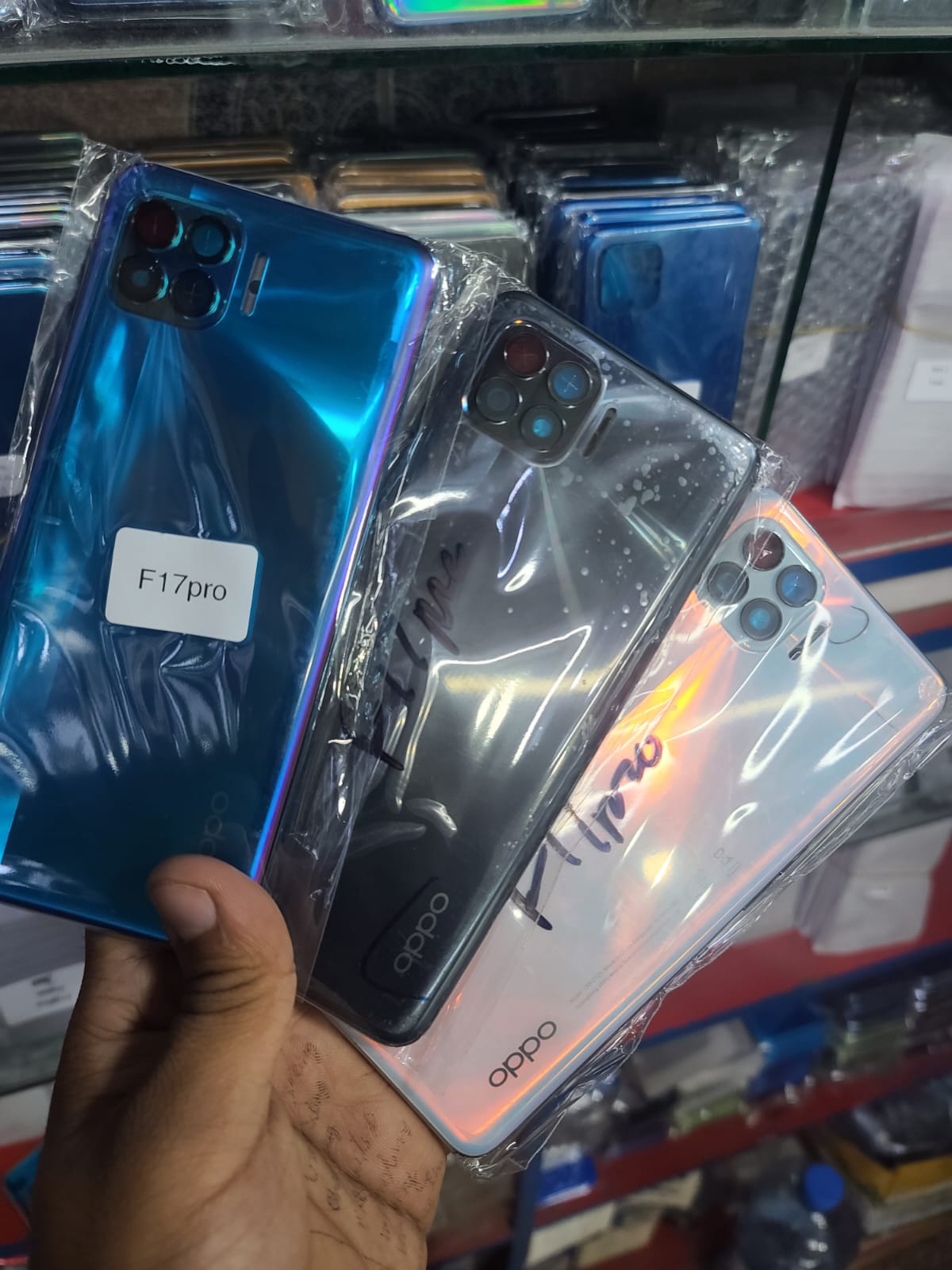 Oppo F17 Pro Housing Frame with Battery Cover Replacement Back Battery Cover Glass
