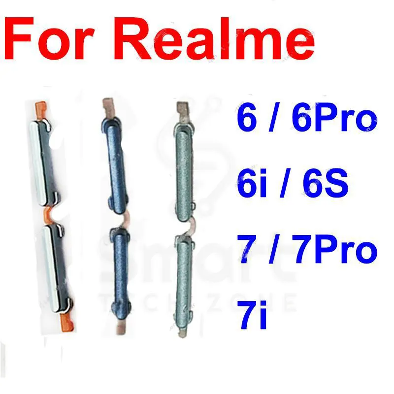 Realme Power Volume Out Side Key Side Button For Realme 7-5 Series External Volume Button Replacement Parts Price in Bangladesh - Mobile.com.bd