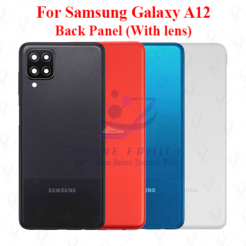 Samsung Galaxy A12 Back Panel/Backshell/ Casing + Side Button With Logo