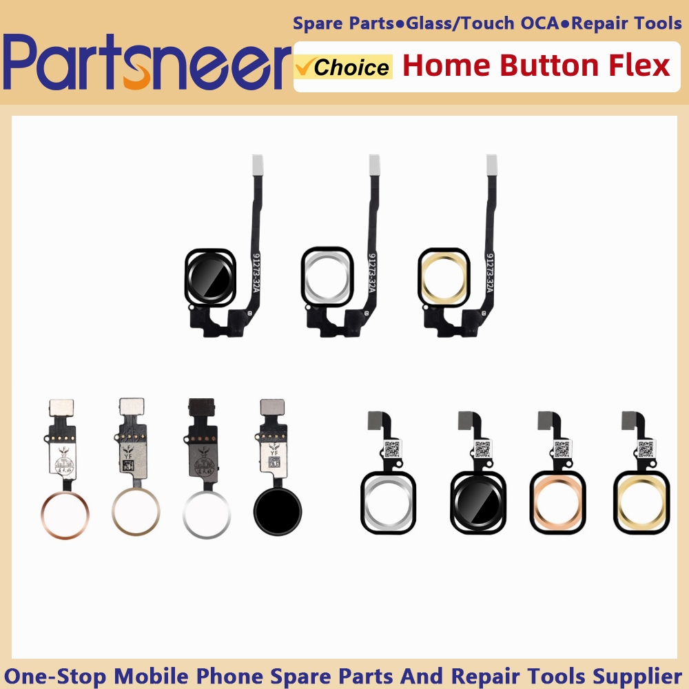 Home Button Fingerprint Replacement For iPhone 5 5S 5SE 6 6Plus 6S 6SPlus 7 7Plus 8