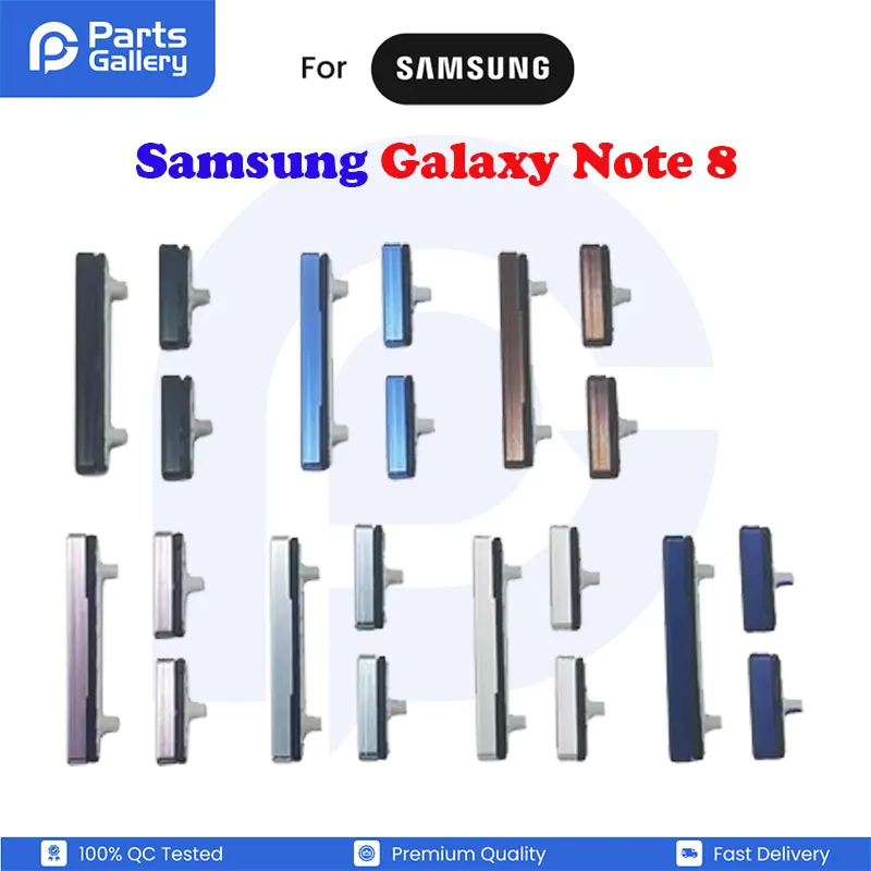 Samsung Galaxy Note 8 Side Volume Button + Power ON / Off, Bixby Buttton Key Set Replacement Parts Price in Bangladesh - Mobile.com.bd