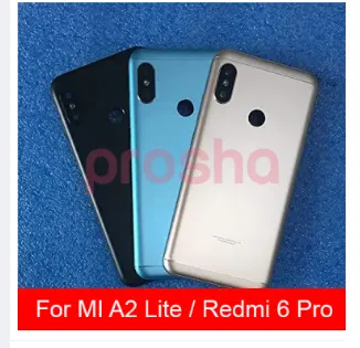 Others Back Panel Replacement for MI A2 Lite, MI A2 Lite Back Battery Cover Back Housing Replacement Parts Price in Bangladesh - Mobile.com.bd