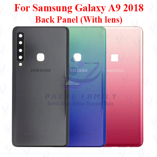 Samsung Galaxy A9 2018 A920 Back Panel/Backshell/ Casing + Camera Lens With Logo