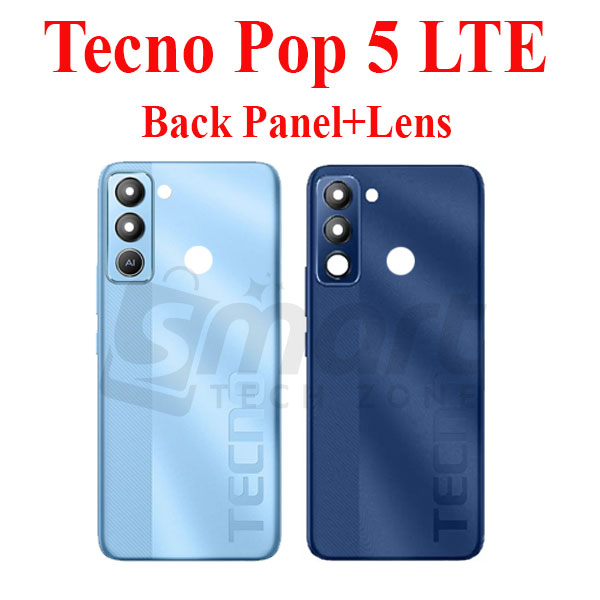 Tecno Pop 5 Lte (BD4 BD4i BD4a) Back Panel/Backshell/ Casing + With Camera Lens