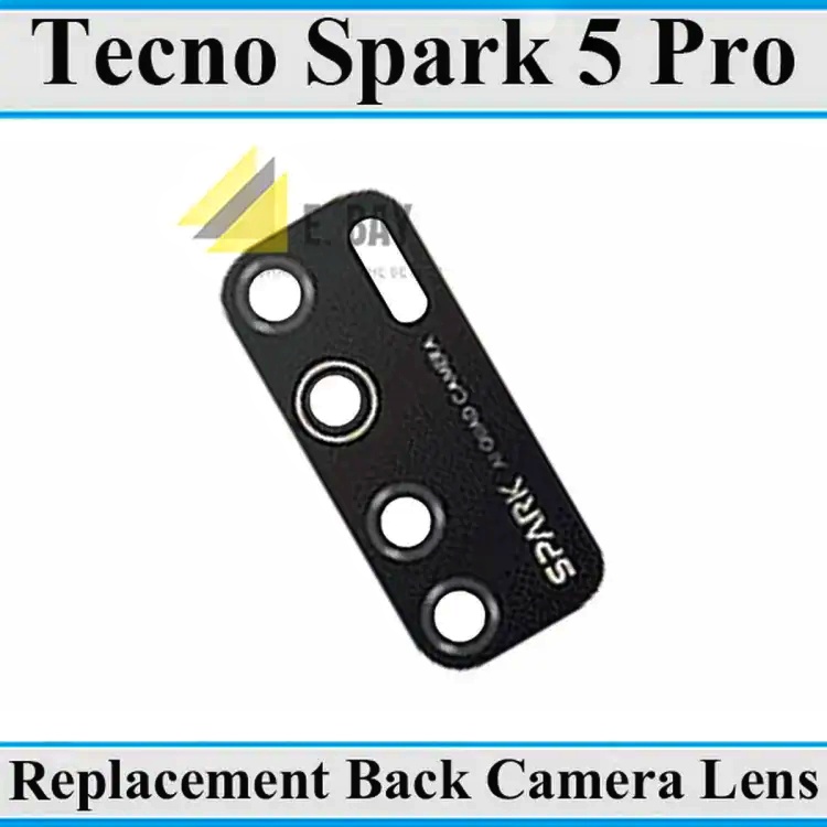 Techno Spark 5 Pro Camera Main Glass Rear Lens Replacemente