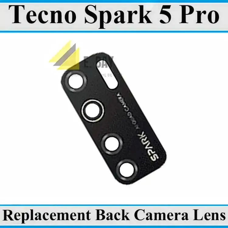 Others Techno Spark 5 Pro Camera Main Glass Rear Lens Replacemente Replacement Parts Price in Bangladesh - Mobile.com.bd