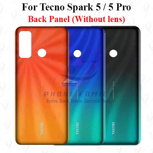 Tecno Spark 5/5 Pro Back Panel/Backshell/ Casing + Side Button With Logo Replacement Parts Price in Bangladesh - Mobile.com.bd