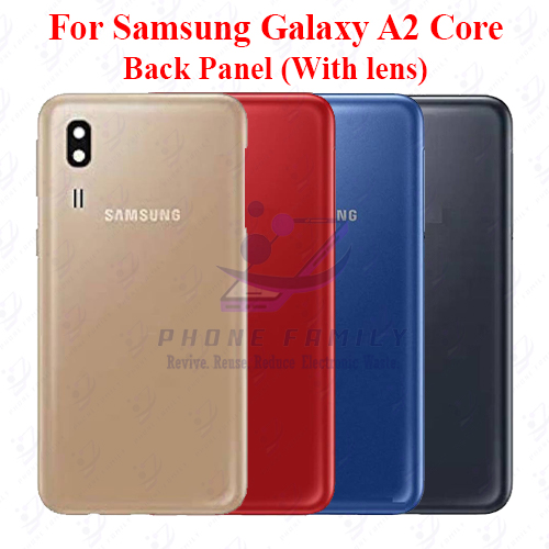 Samsung Galaxy A2 Core Back Panel/Backshell/ Casing +Camera Lens+Side Button With