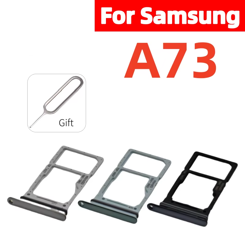 Samsung Galaxy A73 Sim Tray Micro SD Card Slot with Sim Ejector Pin Replacement Part