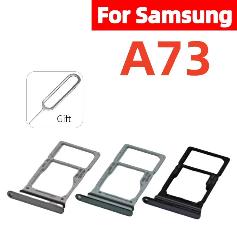 Samsung Galaxy A73 Sim Tray Micro SD Card Slot with Sim Ejector Pin Replacement Part Sim Trays & Ejector Pins Price in Bangladesh - Mobile.com.bd